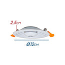 Spot Redondo Embutir Led Integrado 7w + 3w 2700k EB-002WP St1830-Starlumen-
