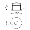 Spot Redondo Rente Embutir Gu10 P/ Mini Dicroica 1016 St1824-Starlux-Starlumen