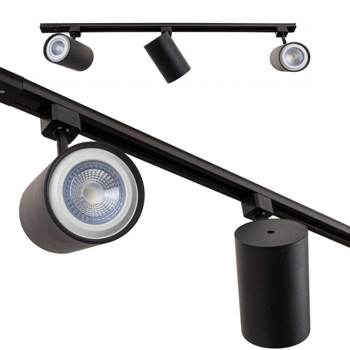 Spot Titan em Alumínio Preto para Trilho Eletrificado para PAR30 Starlux ZTL020 ST2281-Starlux-Starlumen