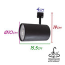 Spot Titan em Alumínio Preto para Trilho Eletrificado para PAR30 Starlux ZTL020 ST2281-Starlux-Starlumen