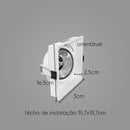 Spot de Embutir Slim Frame Branco para AR111 YA003W Bella ST2730-Bella Iluminação-Starlumen