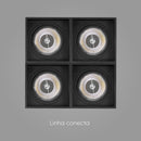 Spot de Embutir Slim Frame Preto para AR111 YA003B Bella ST2730-Bella Iluminação-Starlumen