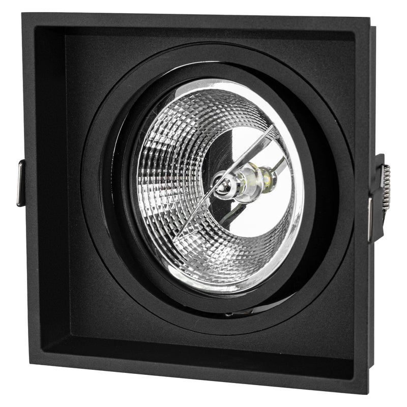 Spot de Embutir Slim Frame Preto para AR111 YA003B Bella ST2730-Bella Iluminação-Starlumen