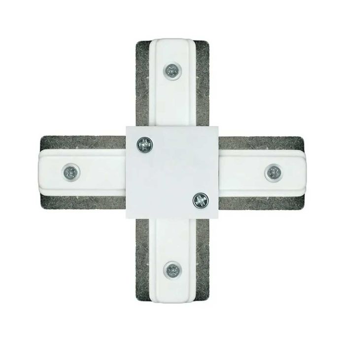 Conector Emenda em X para trilho eletrificado Branca QCN909-BR ST496