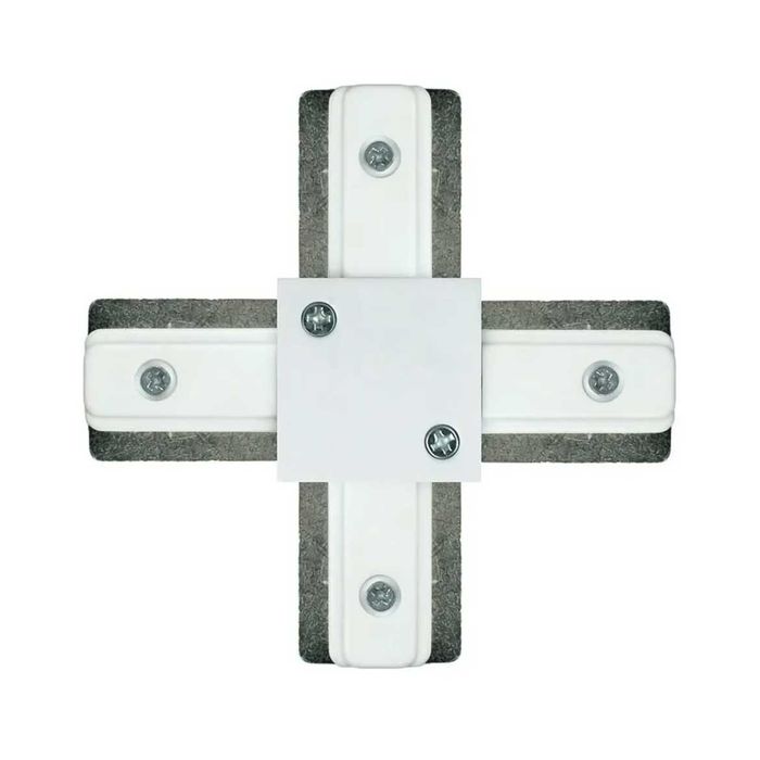 Conector Emenda em X para trilho eletrificado Branca QCN909-BR ST496