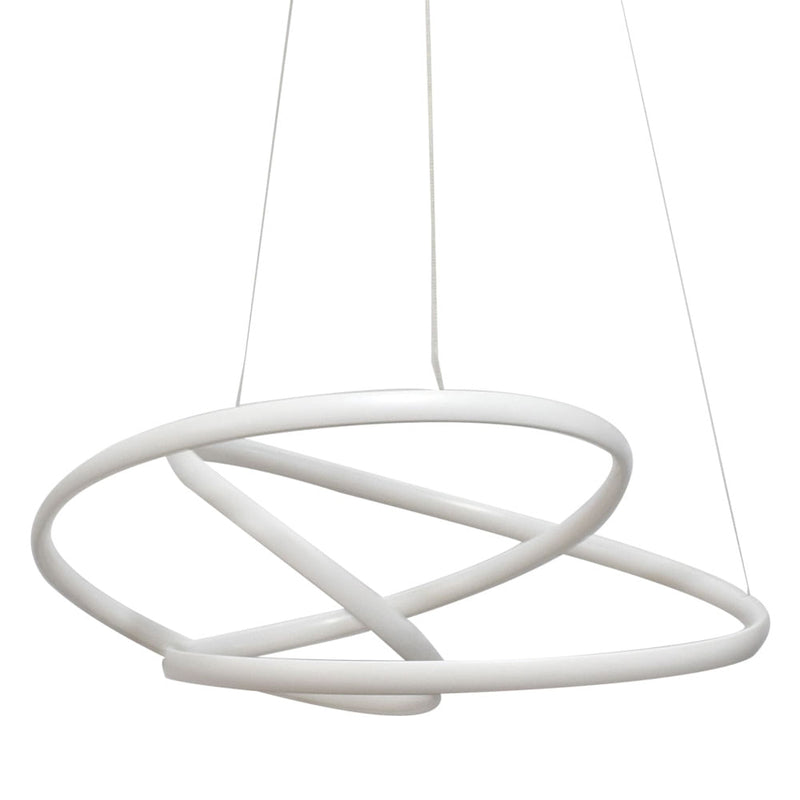 Pendente Zig Branco (c)57cm (l)47cm (a)26cm  1x35w 3000k 1800lm - TP001 - Bella Iluminação