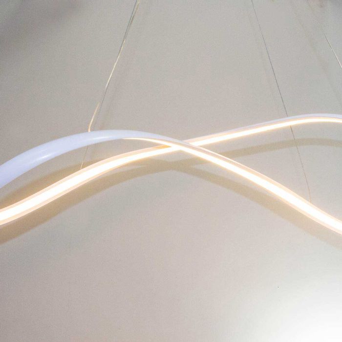 Pendente Moderno Zig Bella 52W Branco TP002 Bella ST1544