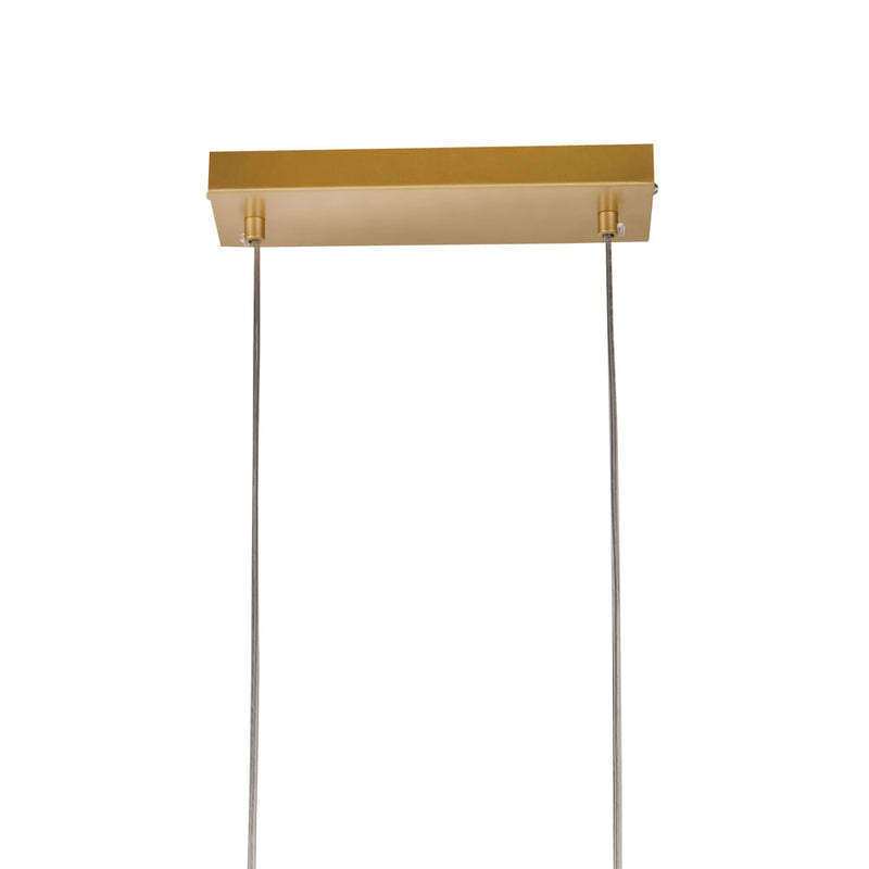 Pendente Balanço Dourado e Branco (d)60cm (a)30cm  3xg9 75w - TR003 - Bella Iluminação