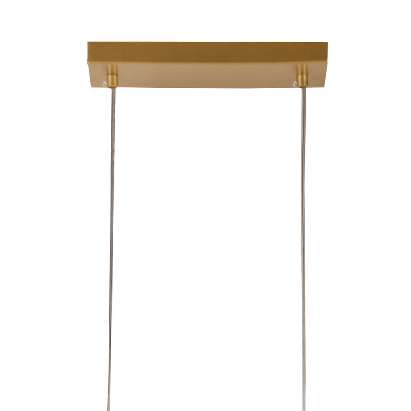 Pendente Balanço Dourado e Branco (d)30cm (a)60cm  3xg9 75w - TR004 - Bella Iluminação
