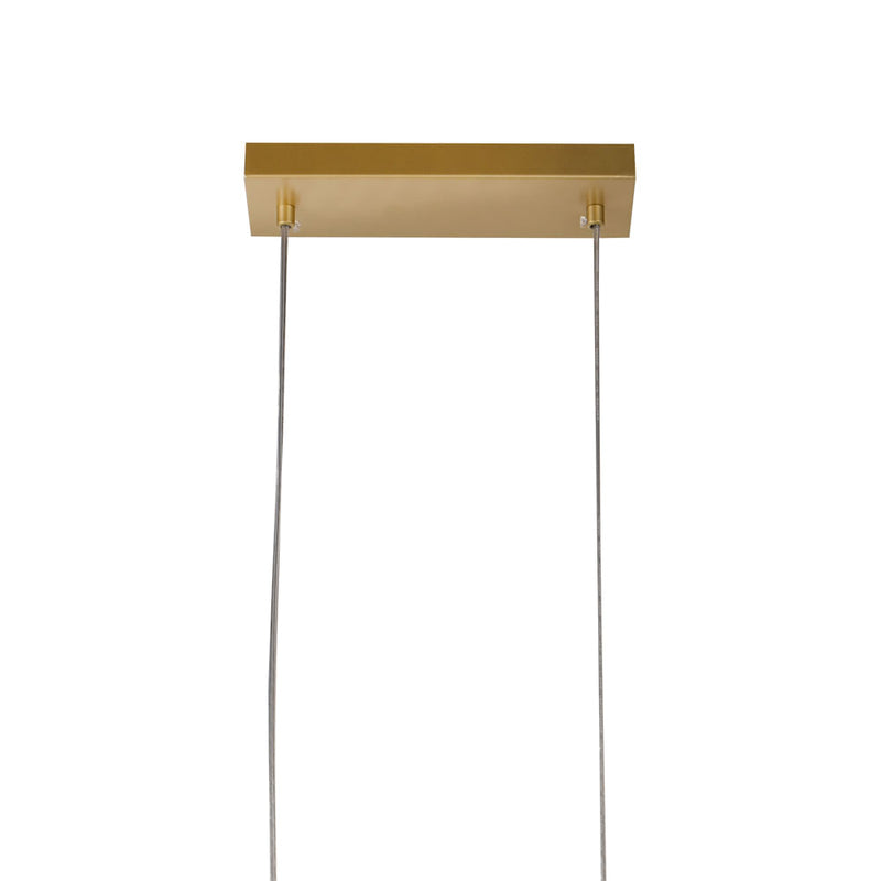 Pendente Balanço Dourado e Branco (d)45cm (a)35cm  3xg9 75w - TR005 - Bella Iluminação