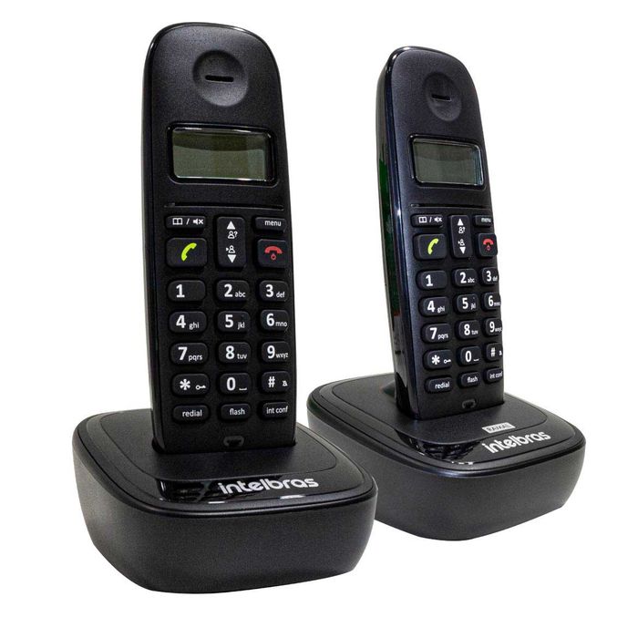 Telefone Sem Fio Com Base + Ramal Intelbras Ts 2512 ST1798