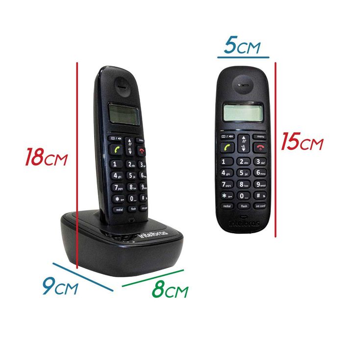 Telefone Sem Fio Com Base + Ramal Intelbras Ts 2512 ST1798