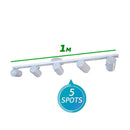 Trilho 1 Metro 5 Spots Orientável P/ Bulbo ou PAR20 Branco 3000/5 ST959-Starlumen-