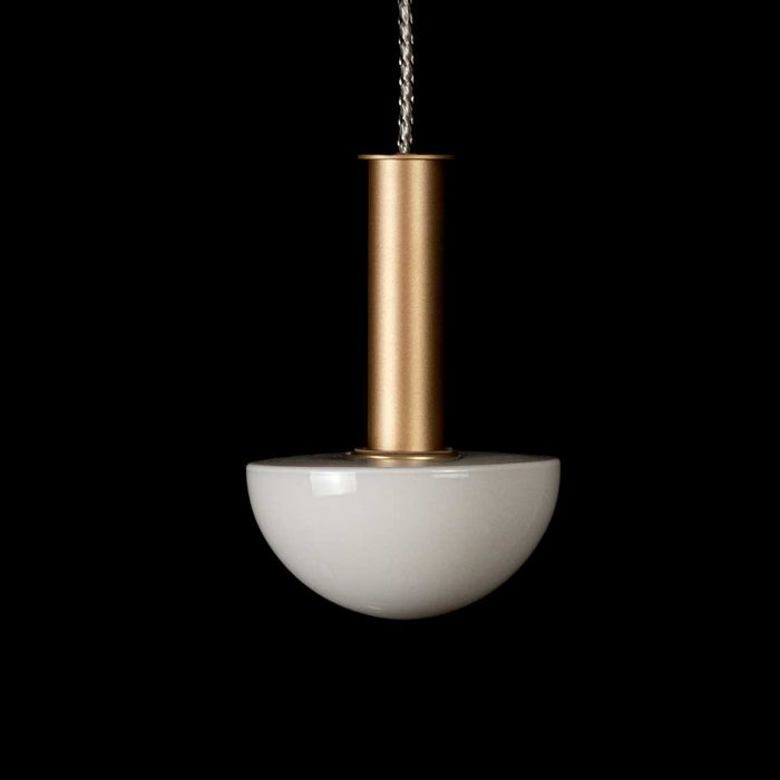 Pendente Artemis Ouro Cupula de Vidro  para G9 VL005-MG Starlux ST2536