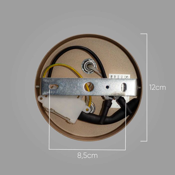 Arandela Akemi Dourada com 2 Cúpulas de Vidro para 2 LED G9 VL017-MG Starlux ST2534