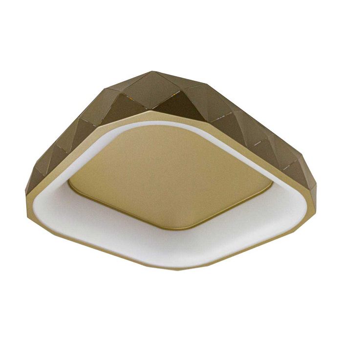 Plafon Otto Ouro Led 35w 2700k Quadrado 50cm ZR088-Q-OU St1776