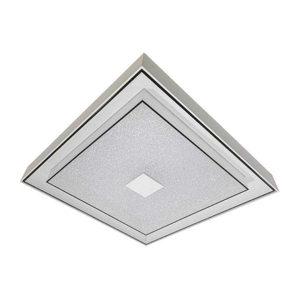 Plafon Zeus Branco LED 26W 53cm Efeito Estrelado C/ Cristais WH-30959-26W ST1749