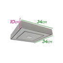 Plafon Zeus Branco LED 12W 34cm Efeito Estrelado WPS-30959-12W ST1737
