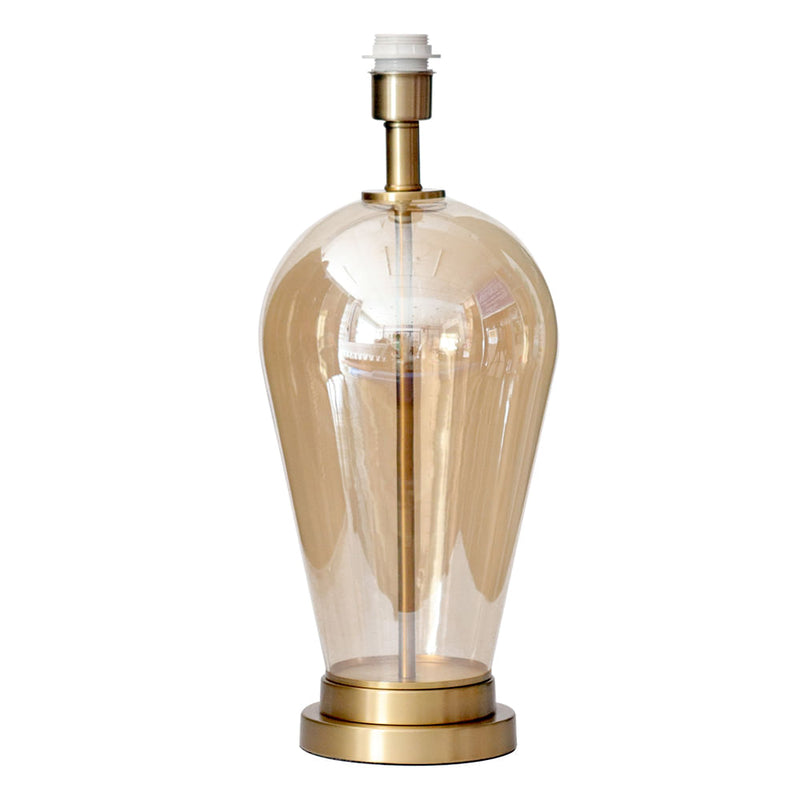 Base Para Abajur Veneto Dourado e Champagne (d)22cm (a)52.2cm  1xe27 40w - WR004 - Bella Iluminação