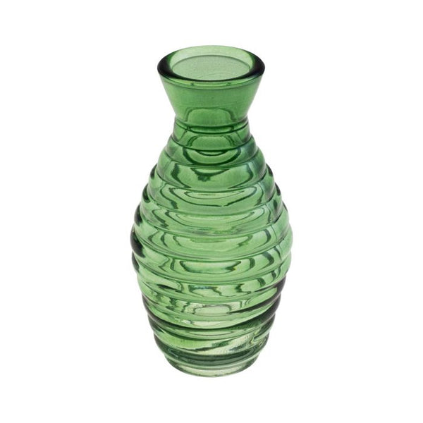 Vaso de Vidro Verde Com Textura XG0064 BTC Decor ST2666