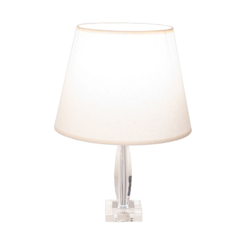 Base Para Abajur Kristalo Cromado e Transp (c)8cm (l)8cm (a)28cm  1xe27 40w - XL001 - Bella Iluminação