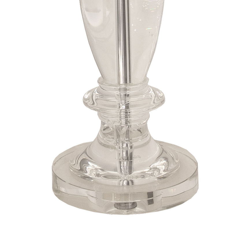Base Para Abajur Scent Cromado E Transparente (D)16Cm (A)53Cm  1Xe27 40W - XL1339 - Bella Iluminação
