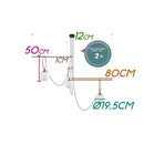Pendente Mob Globo de Vidro p/ 3x E14 Bella YD003 ST2143