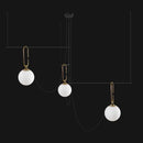 Pendente Mob Globo de Vidro p/ 3x E14 Bella YD003 ST2143