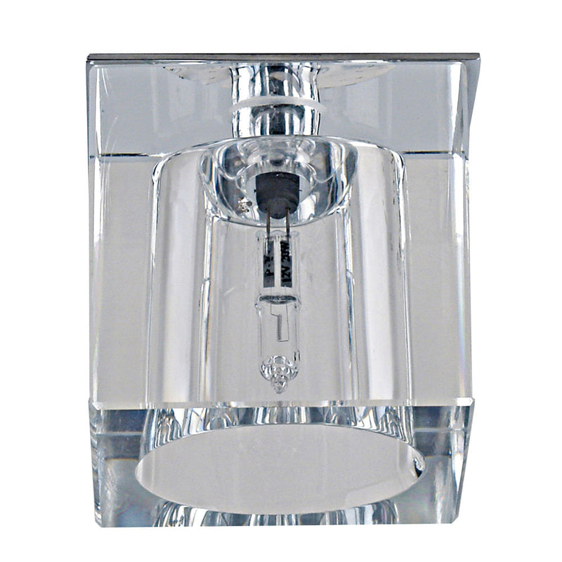 Spot de Embutir Shine Cromado e Transparente (c)5cm (l)5cm (a)5.5cm  1xg4 20w - YD604 - Bella Iluminação