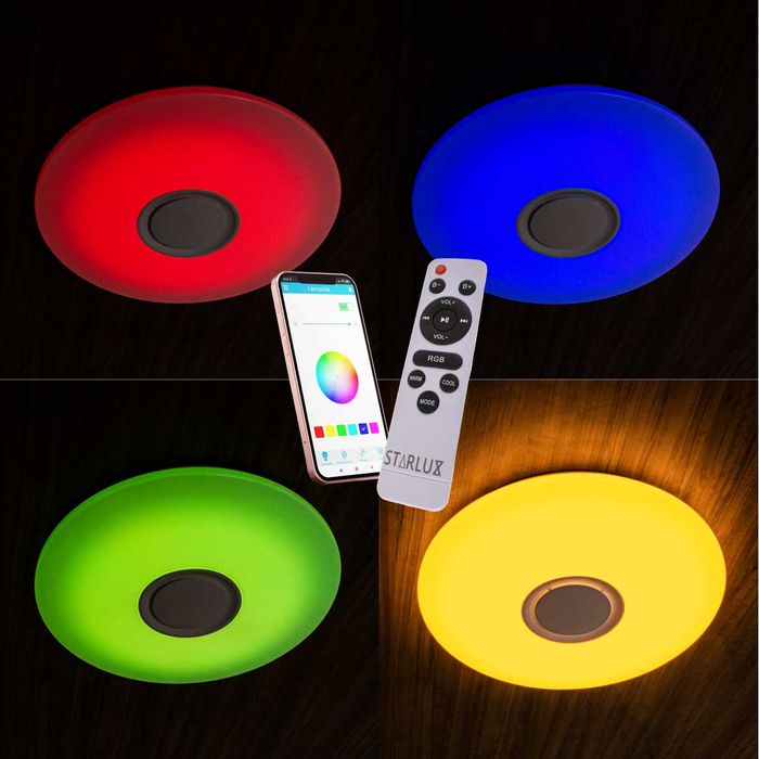 Plafon Sissi LED 36W RGB Toca Música Bluetooth SISSI ZM004 ST2317