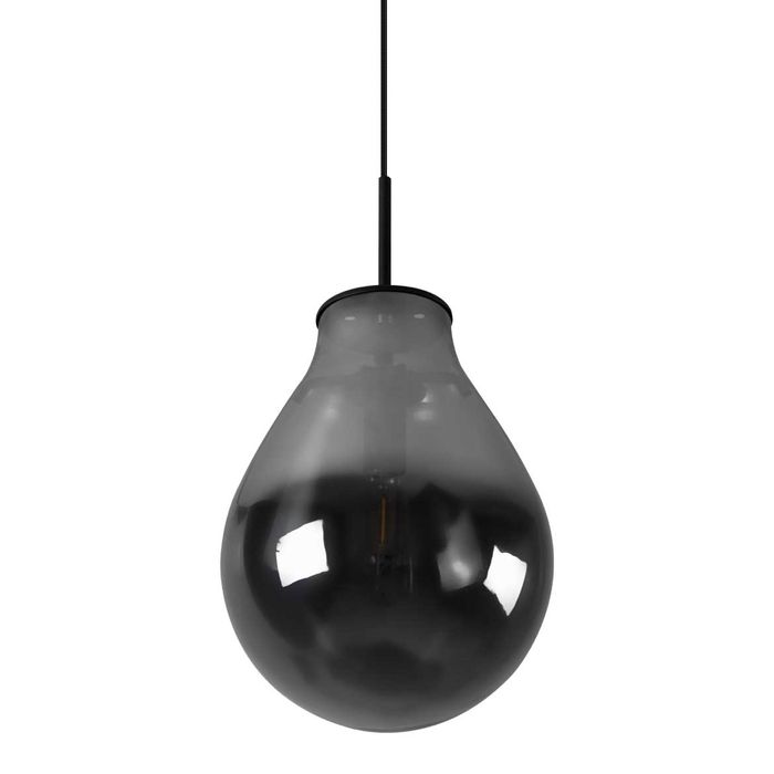 Pendente Amora Preto Globo de Vidro Smoky Starlux E14 ZR020-S-SMK ST1722