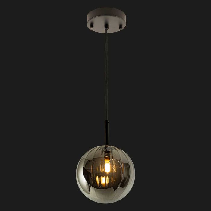 Pendente Tati Globo Vidro Smoky ZR061-S-SKY Starlux St1953