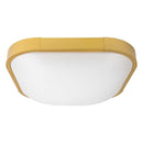 Plafon Enzo Ouro Quadrado P/ 2 LED E27 30cm Starlux ZR075-S-MG ST1895