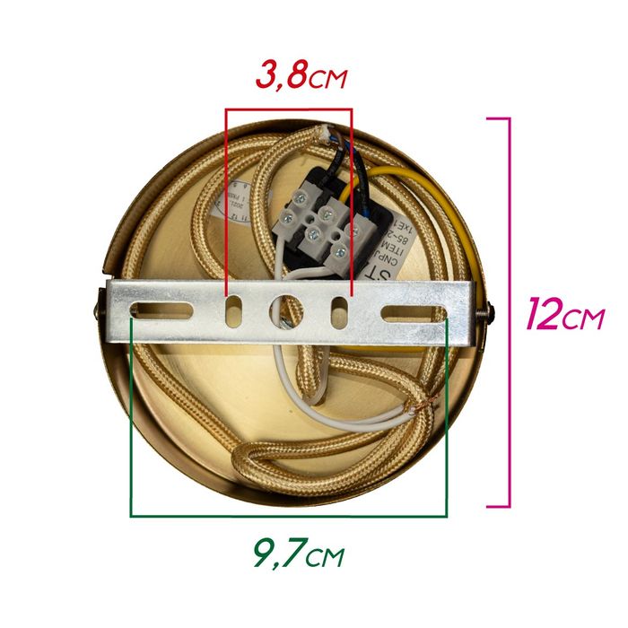 Pendente Amora Cúpula de Vidro com Gotas para E14 ZR076-WA Starlux ST2511