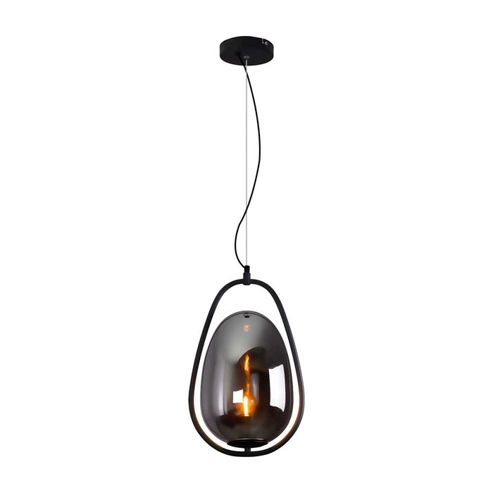 Pendente Uovo Cúpula Vidro Smoky ZR078-SKY Starlux ST2537