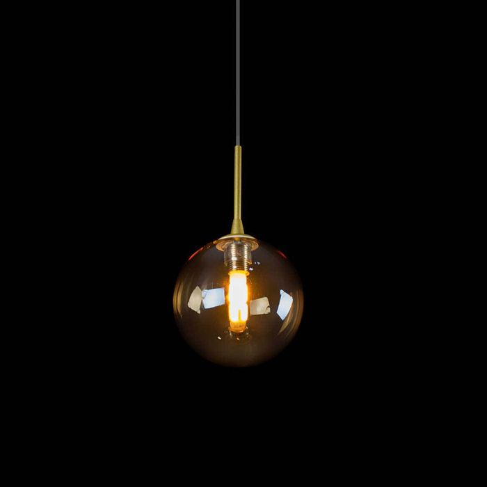 Pendente Grape Ouro Globo Âmbar P/ G9 Starlux ZR082-AGD ST2068
