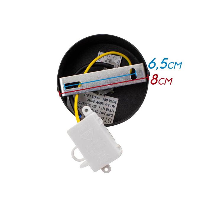 Pendente Grape Preto Globo Branco P/ G9 Starlux ZR082-WBK ST2068