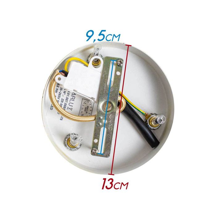 Pendente Grape Ouro 6 Globos De Vidro Starlux ZR083-GD St2076