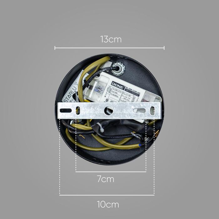 Pendente Petra Starlux 3 Cúpulas de Vidro LED 2700k ZR104-SKY ST2582