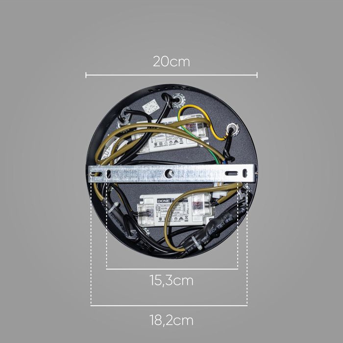 Pendente Petra Starlux ZR105-AGD LED 2700k 7 Cúpulas ST2583