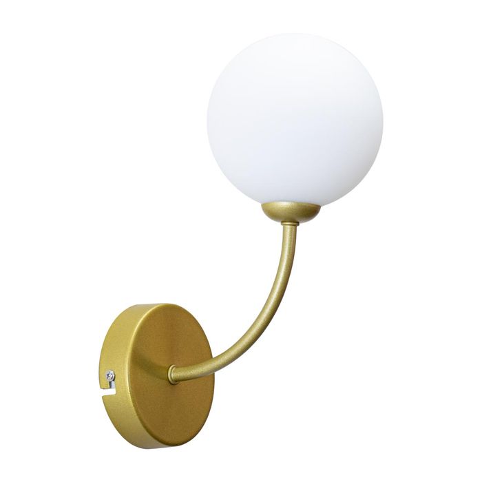 Arandela Grape Ouro Fosco e Branco Globo Vidro para LED G9 ZR112-WGD Starlux ST2628