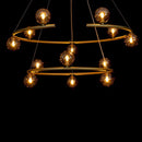 Pendente Grape ZR114-AGD Ouro Globos Vidro Starlux ST2557