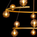 Pendente Grape ZR114-AGD Ouro Globos Vidro Starlux ST2557