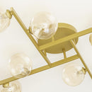 Plafon Grape Ouro Fosco ZR116 Globos Vidro Starlux para 8X G9 ST2631