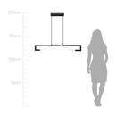 Pendente Naruto Preto Fosco ZR120 100cm LED 13W 2700k Starlux ST2589