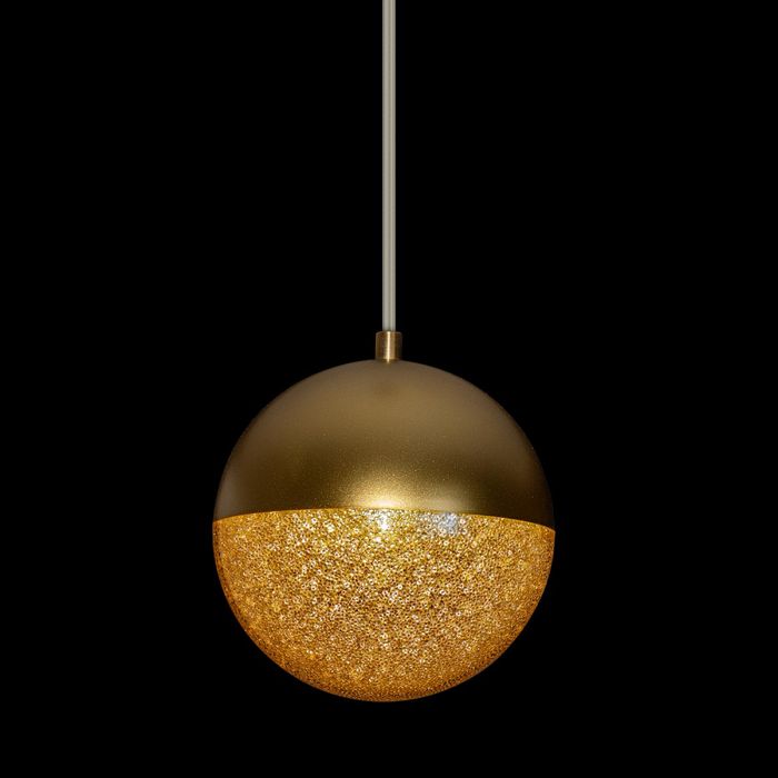 Pendente Poppy Ouro Fosco Globo 12cm para 1x G9 ZR138 Starlux ST2604