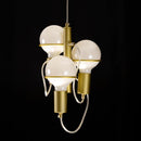 Pendente Zeki ZR142-GD Starlux + 3 LED G95 4W Milk ST2634