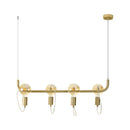 Pendente Zeki ZR144-GD Starlux + 4 LED G95 4W Âmbar ST2636-Starlux-Starlumen