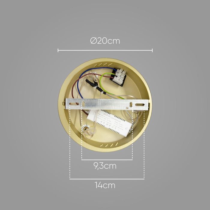 Pendente Othon Ouro 2 Aneis 40 e 50cm LED ZR145-GD Starlux ST2637