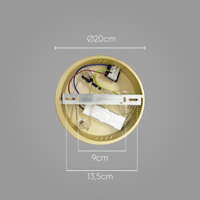 Pendente Othon Ouro Anel 60cm LED ZR146-GD Starlux ST2638